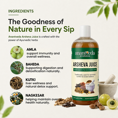 Arsheva Juice – Ayurvedic Support For Piles Care & Digestive Comfort